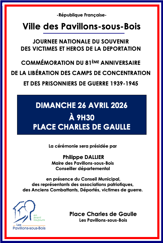 Commémoration de la Journée Nationale du Souvenir des victimes et Héros de la Déportation